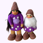 Violet Felt Mushroom Friend – Himalayan Felt Co