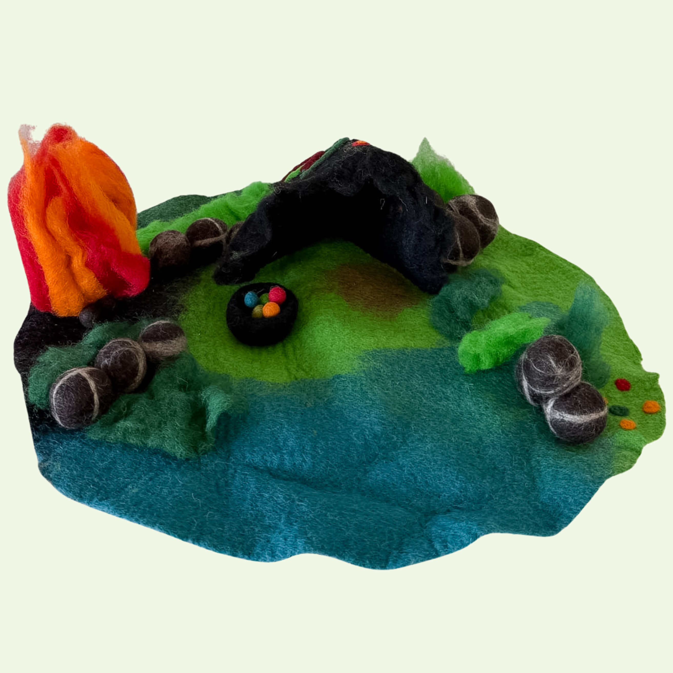 Dragon Cave Felt Play Mat – Himalayan Felt Co