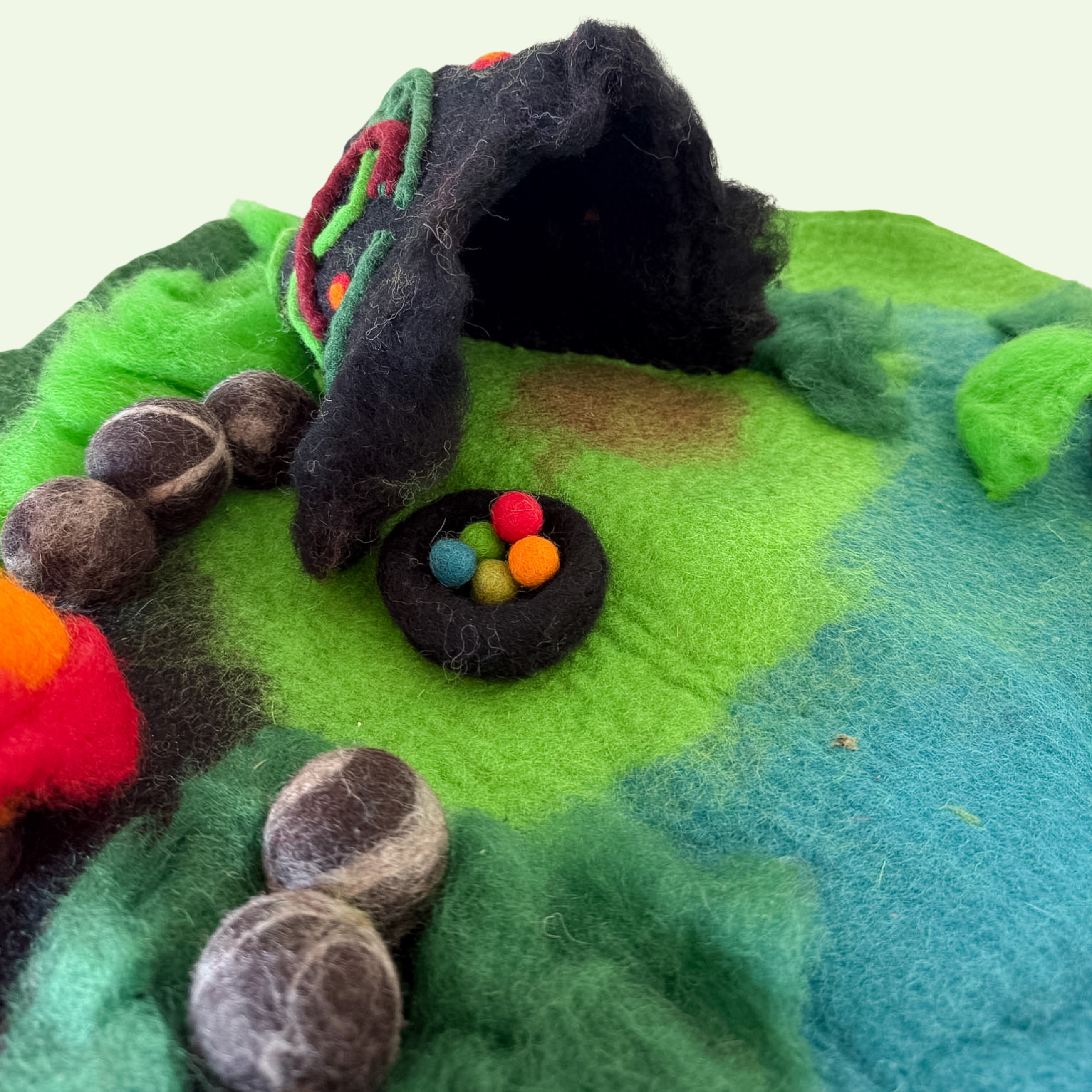 Dragon Cave Felt Play Mat – Himalayan Felt Co