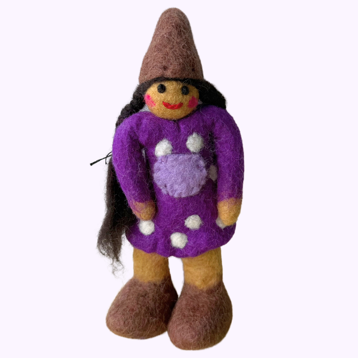 Violet Felt Mushroom Friend – Himalayan Felt Co