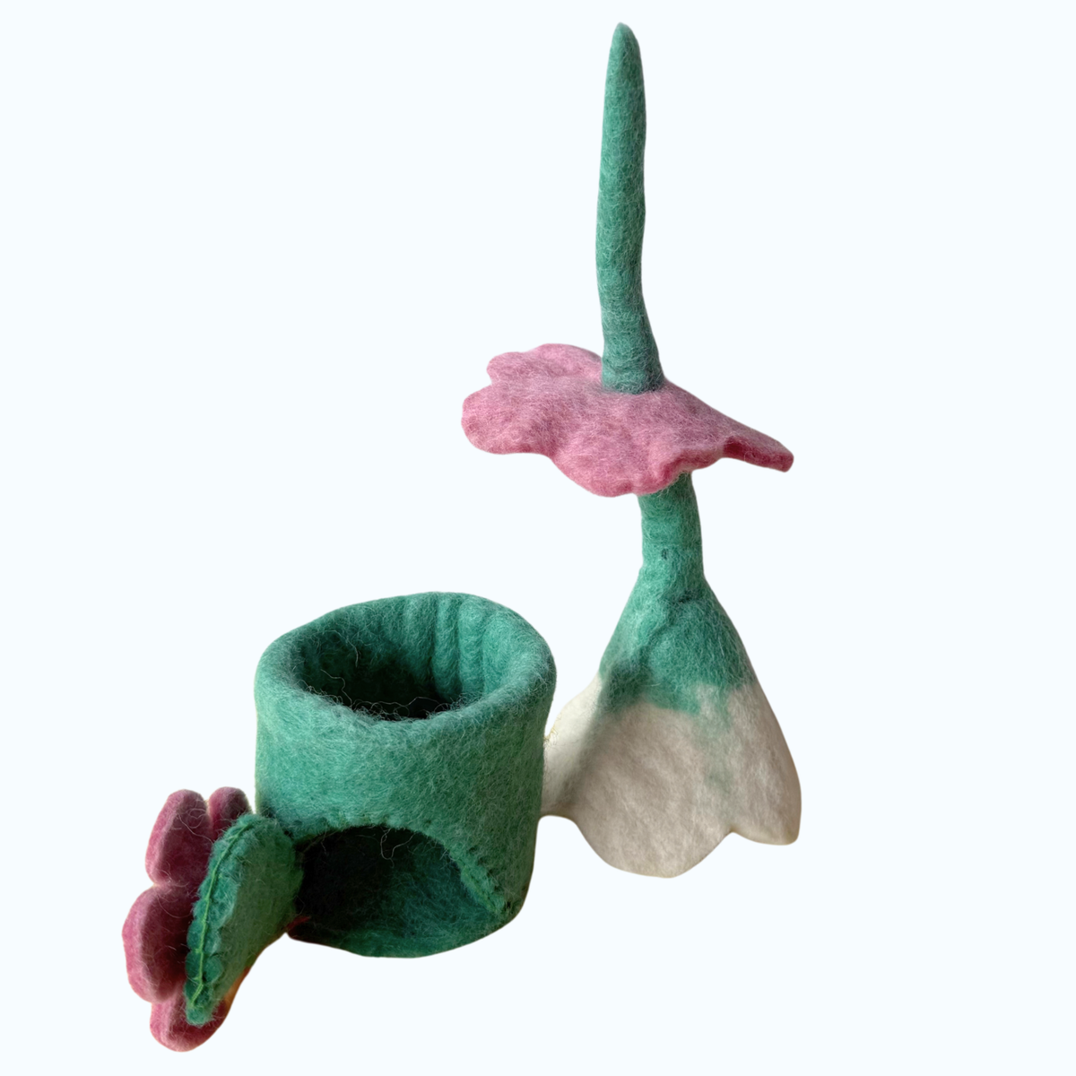 Tiny Aqua Tooth Fairy House – Himalayan Felt Co