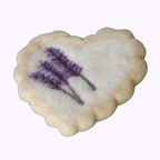 Lavender Shortbread Heart Cookie - Juni Moon