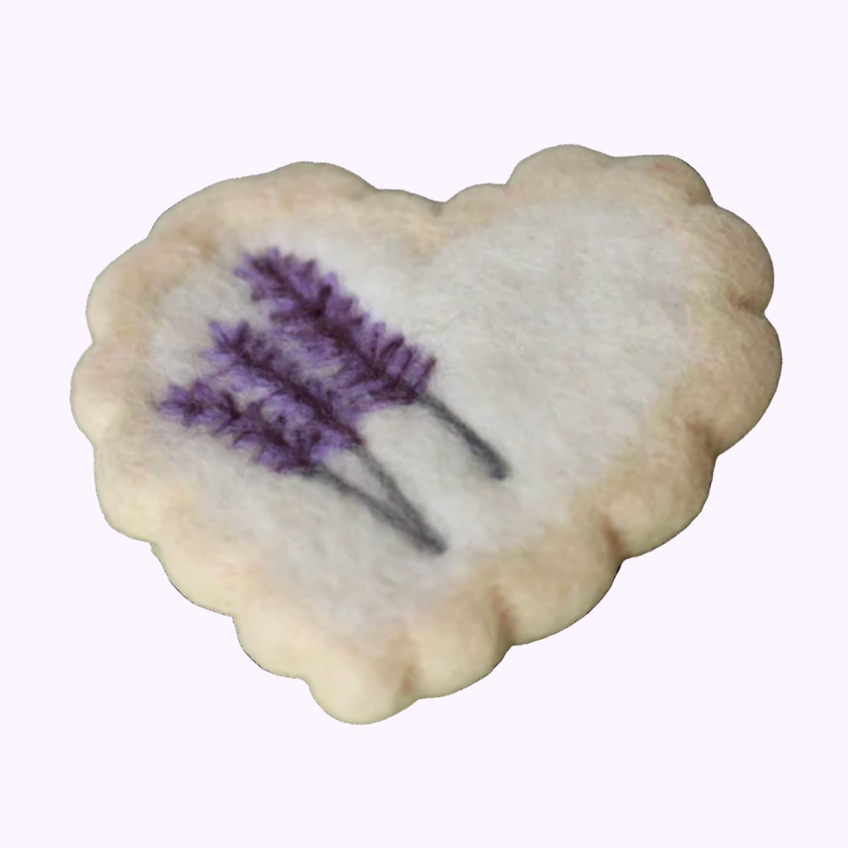 Lavender Shortbread Heart Cookie - Juni Moon
