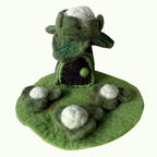 Cauliflower Felt Fairy Cottage – Himalayan Felt Co