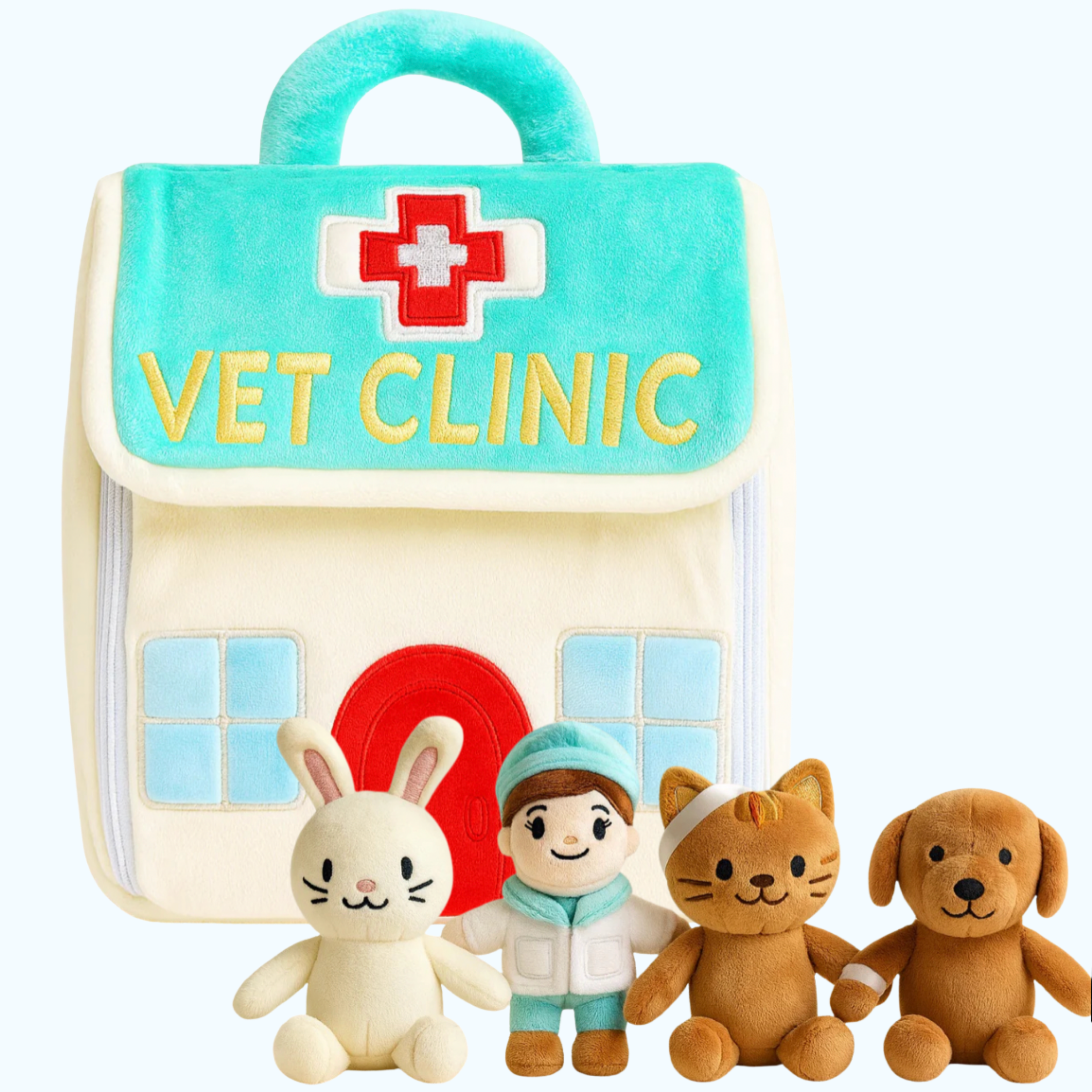Plushy Tails Vet Clinic Playset - Plushy Pals