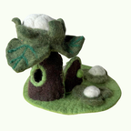 Cauliflower Felt Fairy Cottage – Himalayan Felt Co