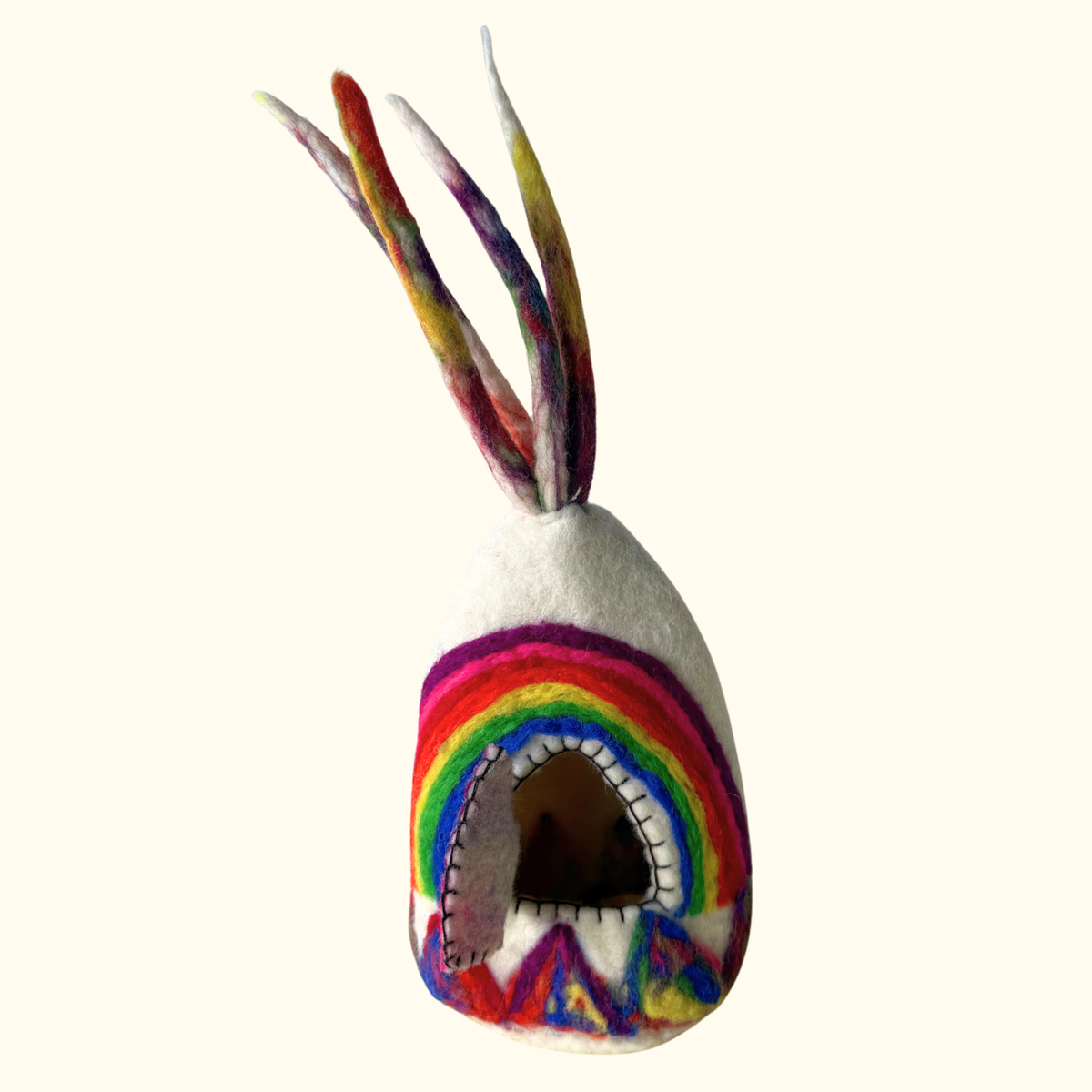 Rainbow Felt Teepee  – Himalayan Felt Co