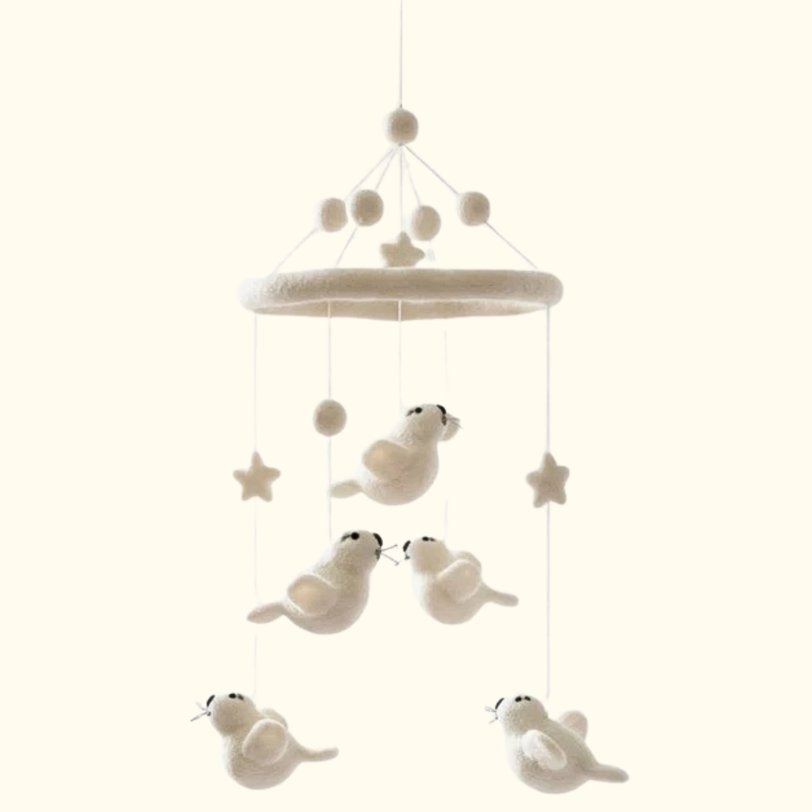 Seal Felt Baby Cot Mobile - Ganapati