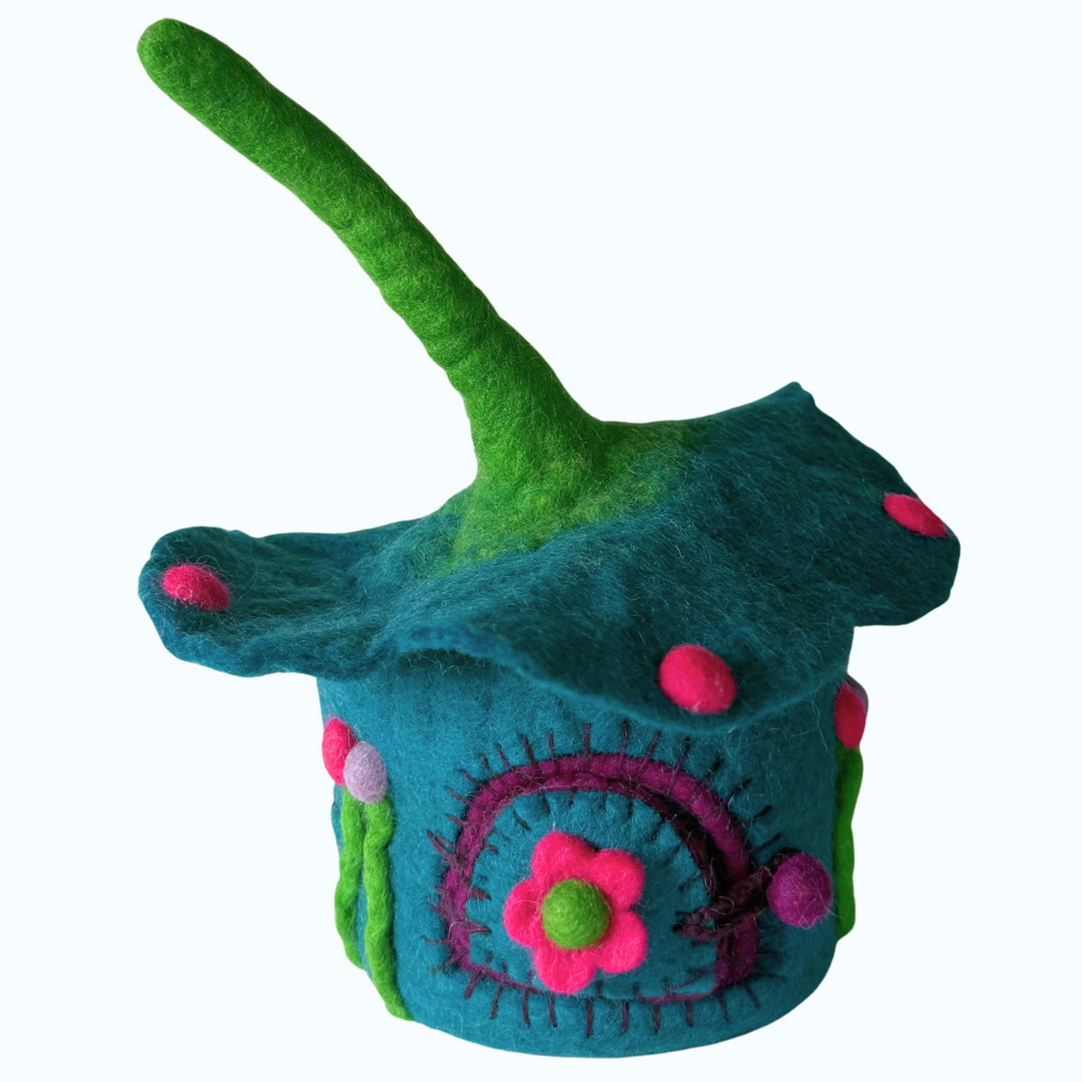 Blue Buttercup Felt Fairy House – Himalayan Felt Co