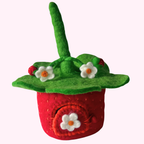 Strawberry Buttercup Felt Fairy House – Himalayan Felt Co
