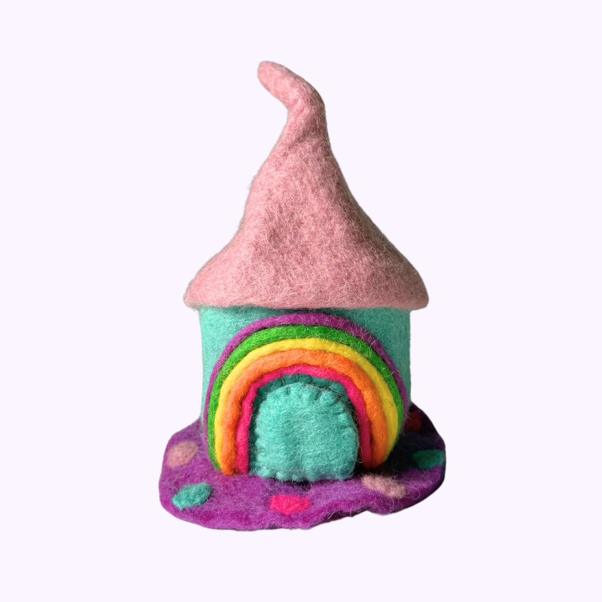 Felt Mini Rainbow Shimmer Fairy Home – Himalayan Felt Co