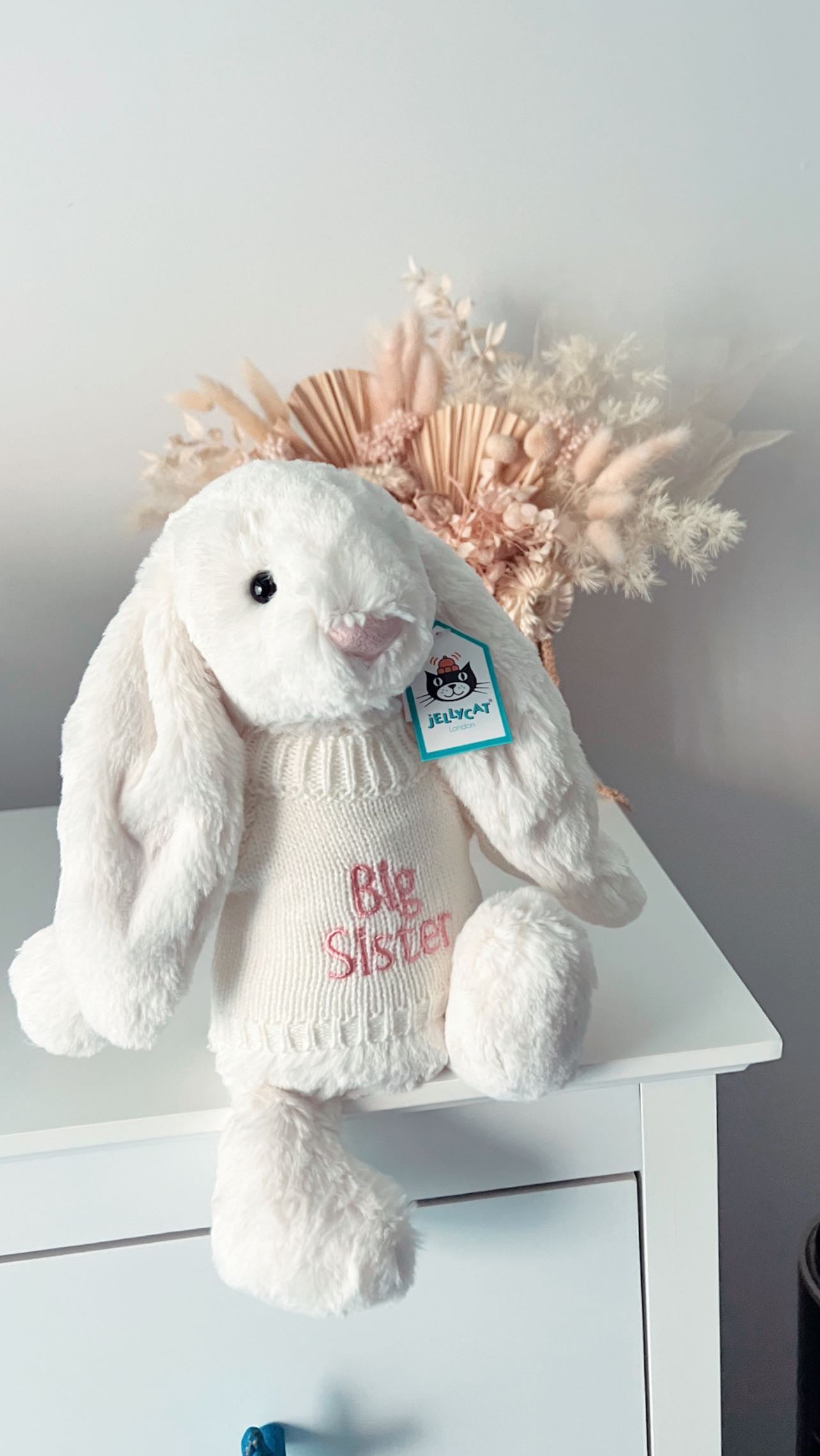 Personalised Medium Plush White Jumper