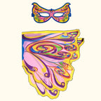 Rainbow Fairy Wings & Mask Set - Dreamy Dress Ups