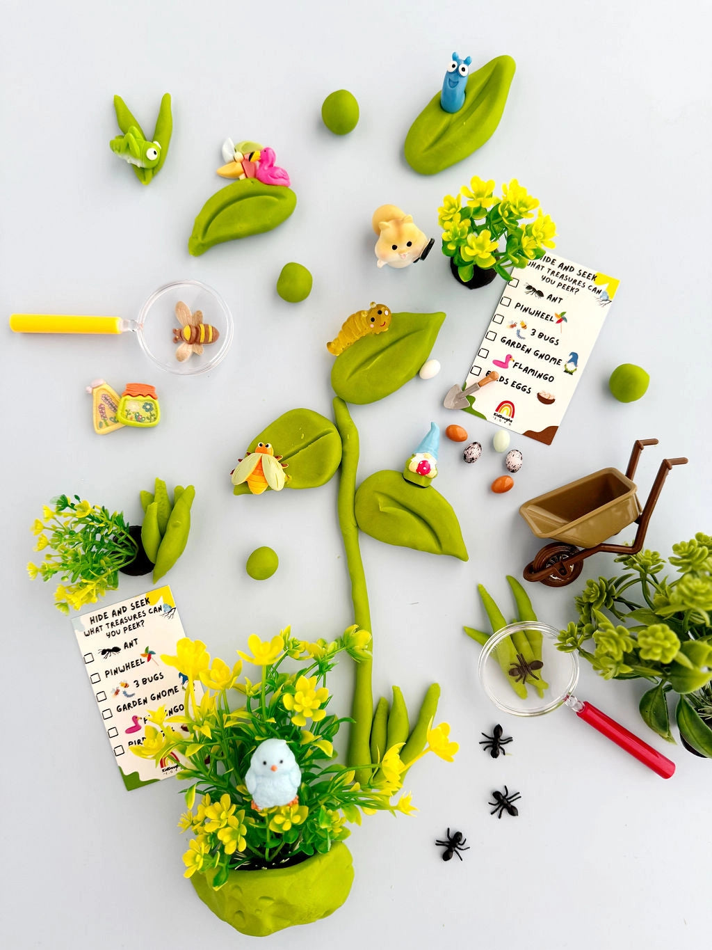 Backyard Bug Seek & Find Playdough Kit - Earth Grown KidDoughs