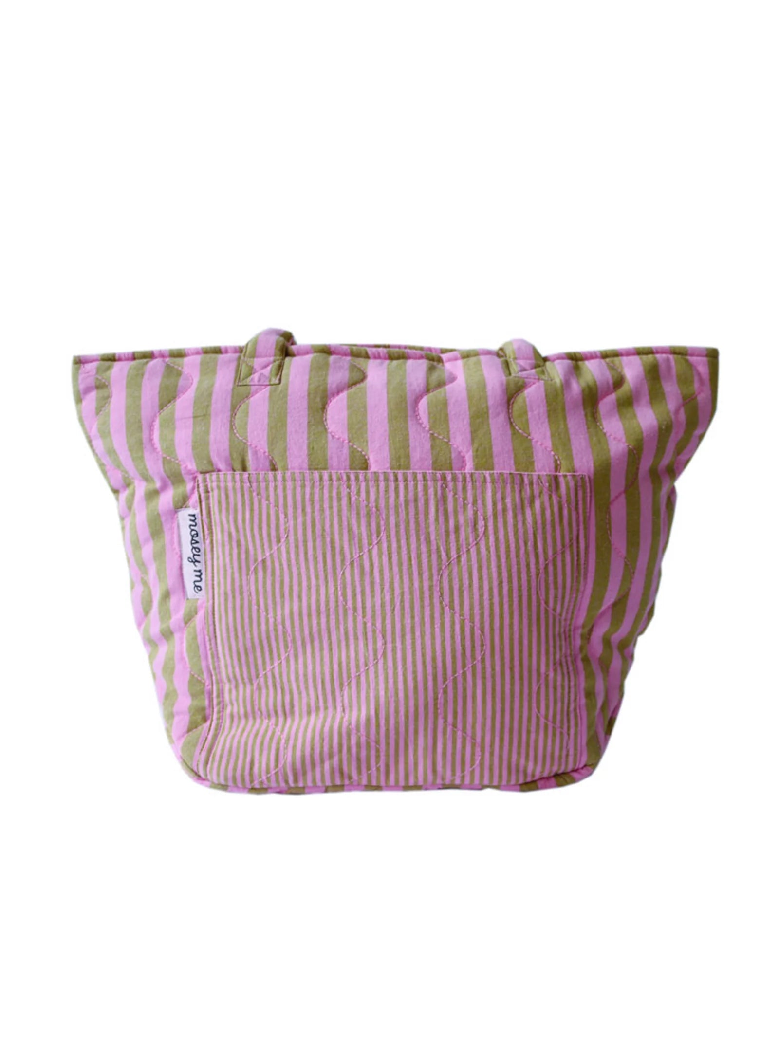 Lilac Sprout Quilted Tote Bag - Mosey Me