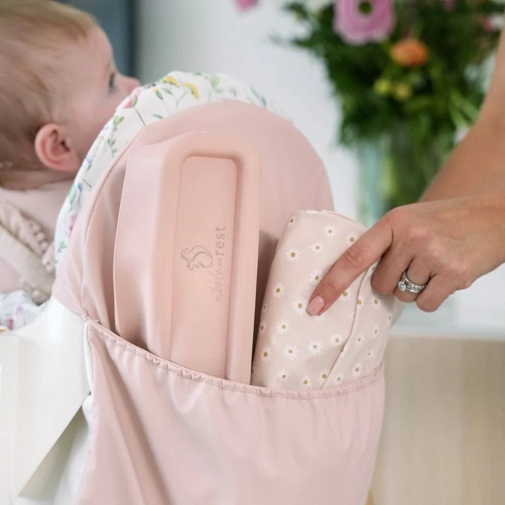 Blush Highchair Handy Pocket - Nibble & Rest