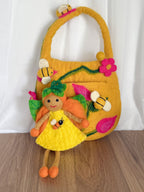 Honeybee Felt Bag & Fairy - Himalayan Felt Co