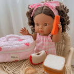 Pink Gingham Dolls Dress & Bow Set - SALLI Collective