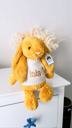 Personalised Medium Plush White Jumper