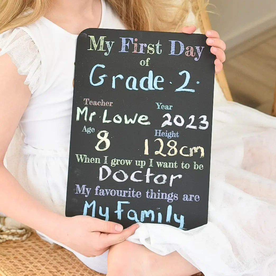 First Day of School Blackboard | Simple