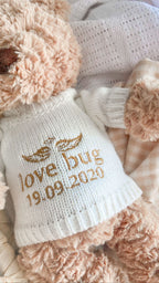 Personalised Medium Plush White Jumper