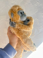 Common Langur Monkey Mum & Baby Detachable Plush Duo - Wild Republic