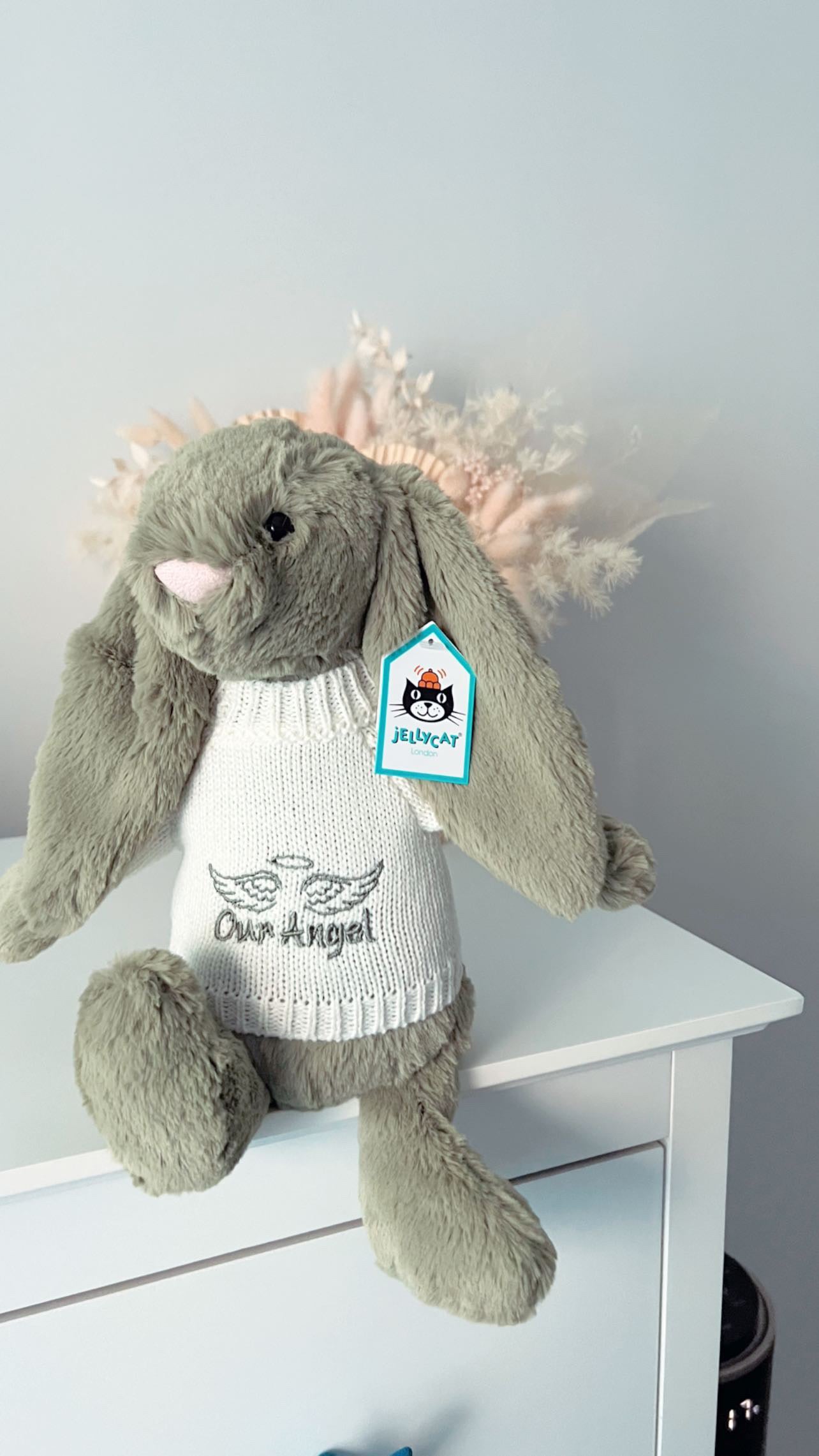 Personalised Medium Plush White Jumper