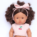 Cherry Pinstripe Dolls Outfit Set - SALLI Collective