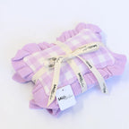 Lilac Gingham Doll Bedding Set - SALLI Collective