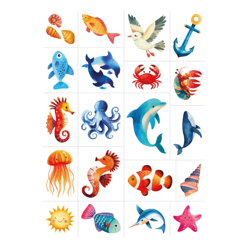 The Sea Temporary Tattoos - Sassi