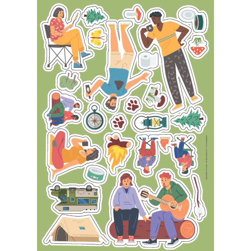 Travel and holiday sticker activity set