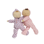 Olli Ella Dozy Dinkum dolls in strawberry and gingham outfits