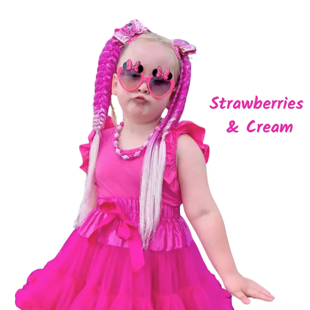 Little Fairy Locks Set | Strawberries & Cream | 18“
