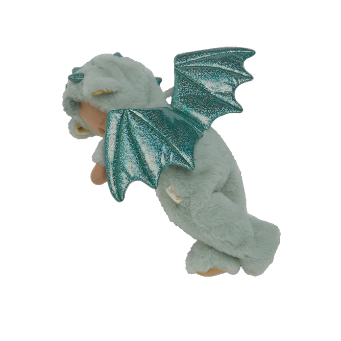 Olli Ella green dragon Cozy Dinkum plush baby doll Ash

