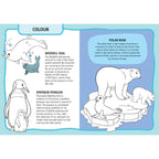 Children's wildlife sticker and colouring activity set
