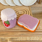 Strawberry Jam Jar & Toast Felt Food Set - Playtisserie
