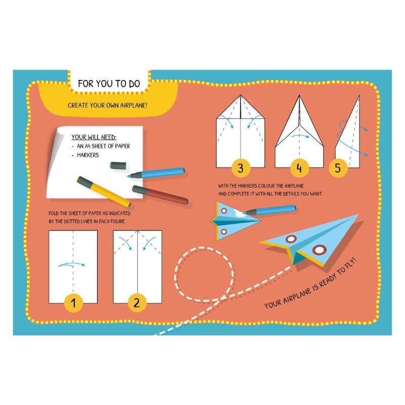 Transport sticker and colouring activity set