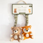 Living Textiles stroller toys with bear and fox