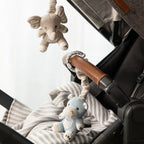 Living Textiles elephant and hippo play gym toys