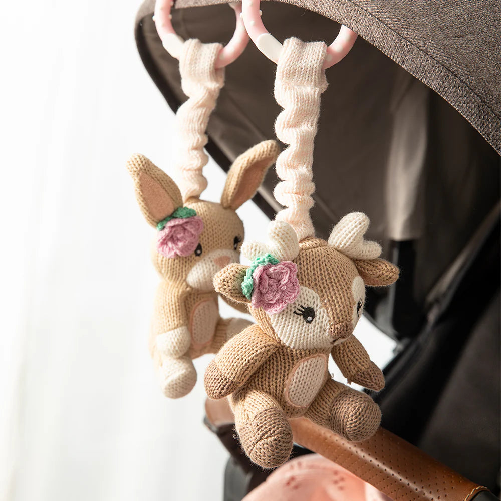 Fawn & Bunny Play Gym/Stroller Toys - Living Textiles