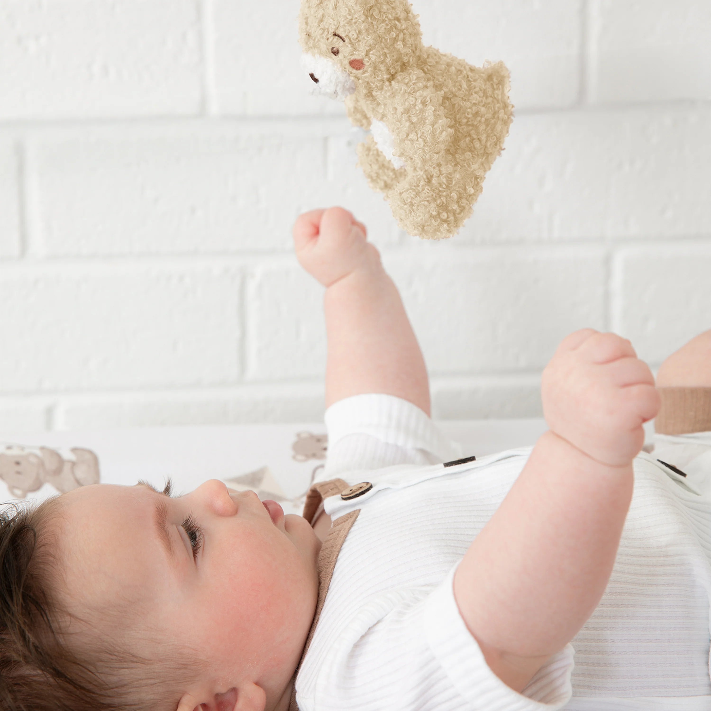 Living Textiles hanging teddy bear pram toys