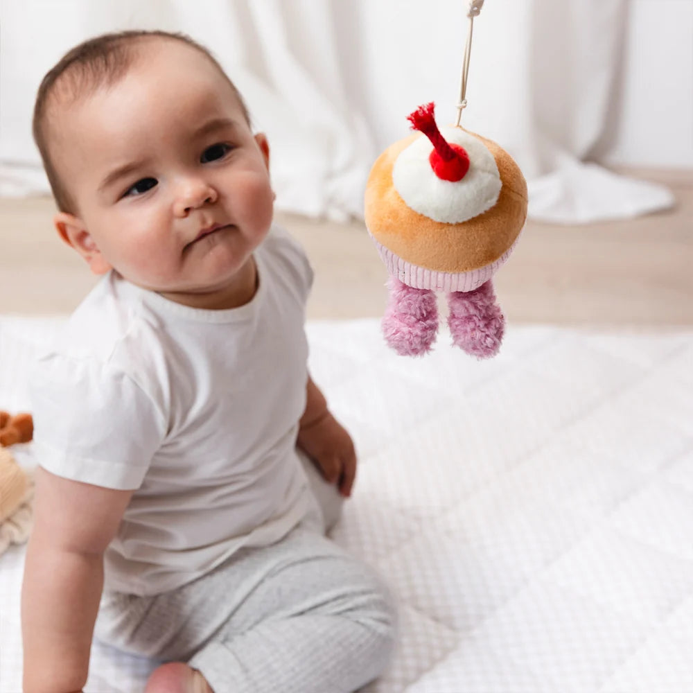 Ice Cream & Cupcake Mini Market Play Gym/Stroller Toys - Living Textiles