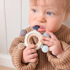 Blue Multi Surface Teething Wheel - Living Textiles