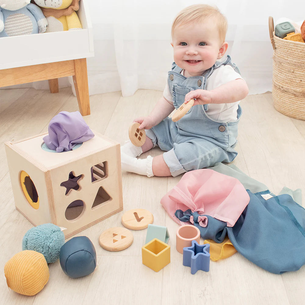4-in-1 Sensory Learning Cube - Living Textiles