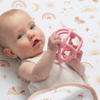 Pink Silicone Teething Ball - Living Textiles