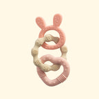 Pink Silicone Bunny Teether - Living Textiles