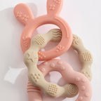 Pink Silicone Bunny Teether - Living Textiles