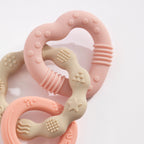 Pink Silicone Bunny Teether - Living Textiles