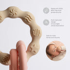 Pink Silicone Bunny Teether - Living Textiles