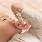 Pink Silicone Bunny Teether - Living Textiles